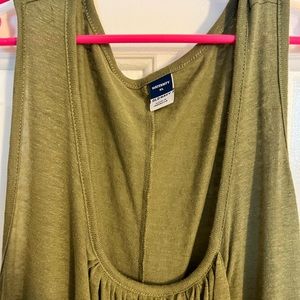 Maternity Sleeveless Linen-Blend Jersey Nursing Top XL